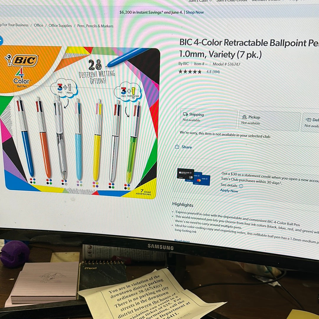 BIC 4-Color Retractable