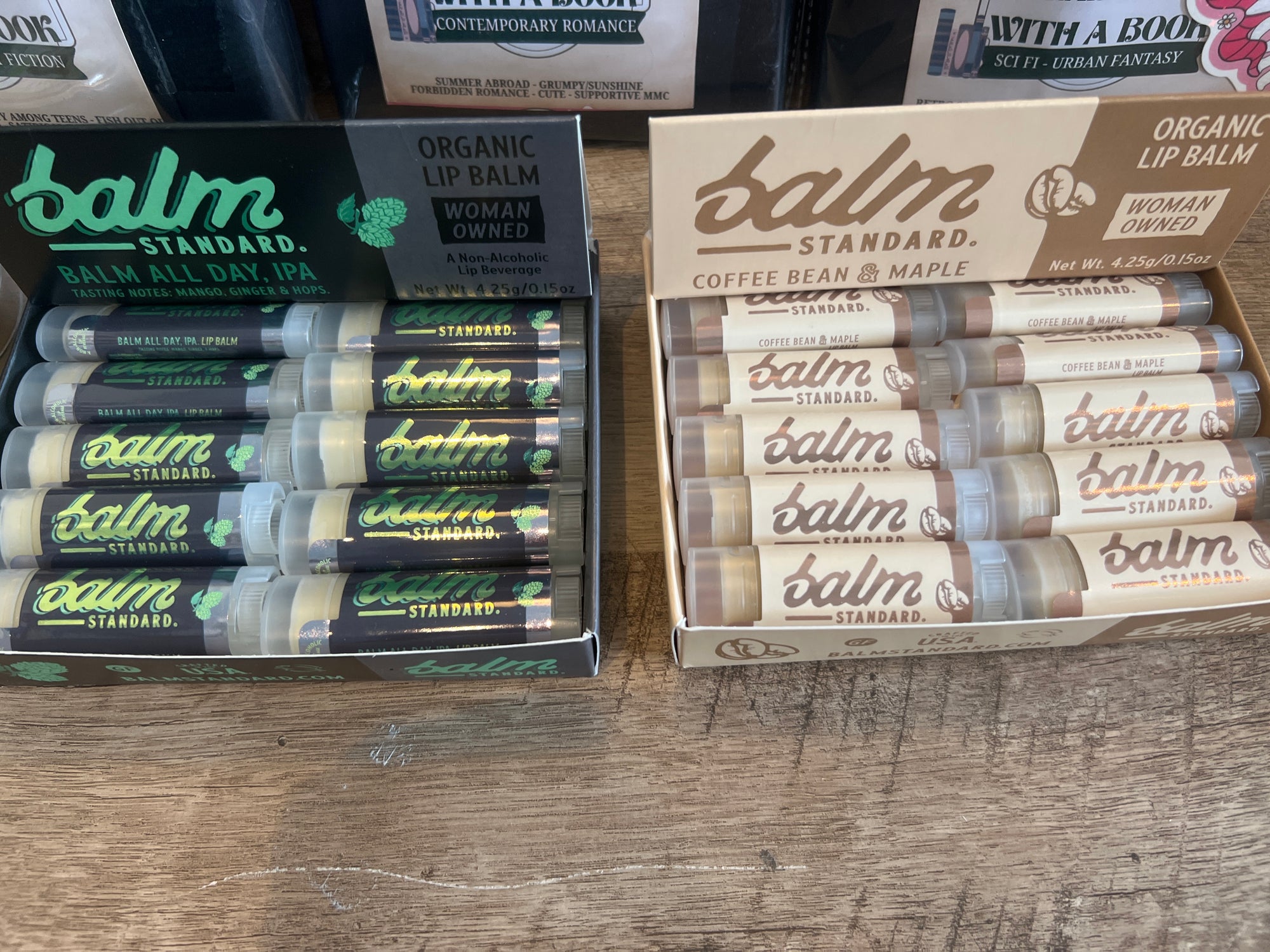 Lip Balm IPA and Coffee Bean & Maple