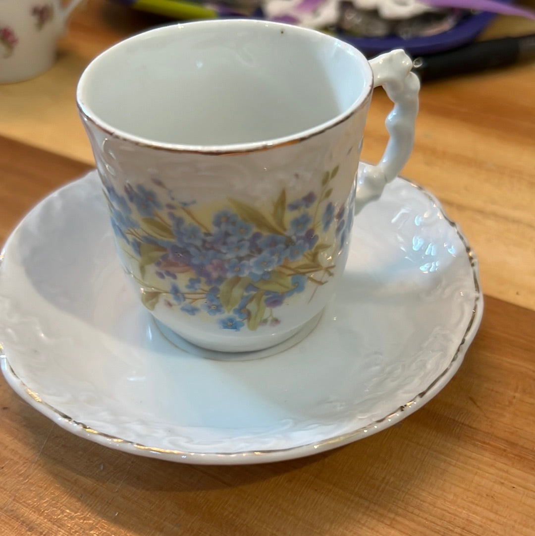 Blue Flower Espresso Cup